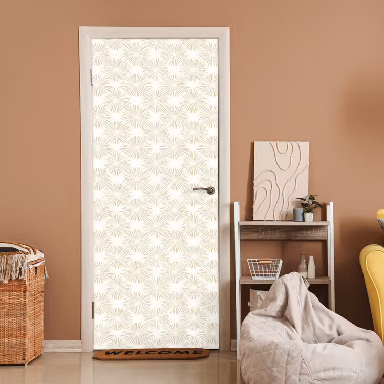 Deursticker - Abstract - Motief - Beige — 2