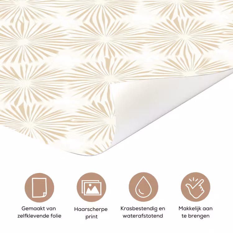 Deursticker - Abstract - Motief - Beige — 3