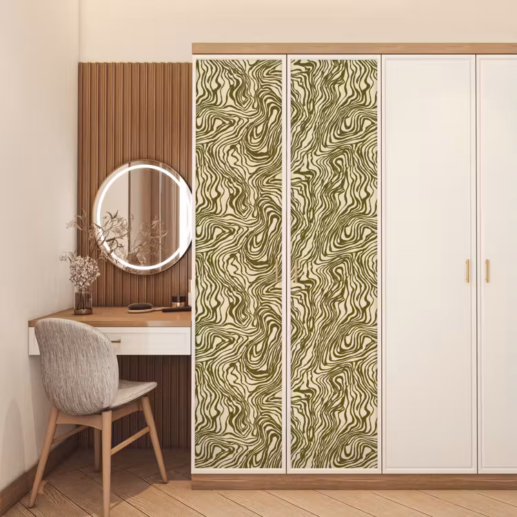 Deursticker - Abstract - Marmer - Groen — 5