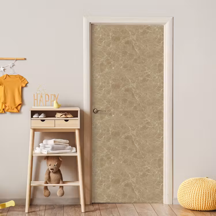 Deursticker - Beige - Marmer - Witte aders — 6