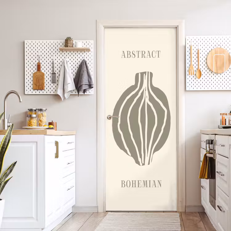 Deursticker - Boho - Groen - Abstract — 7