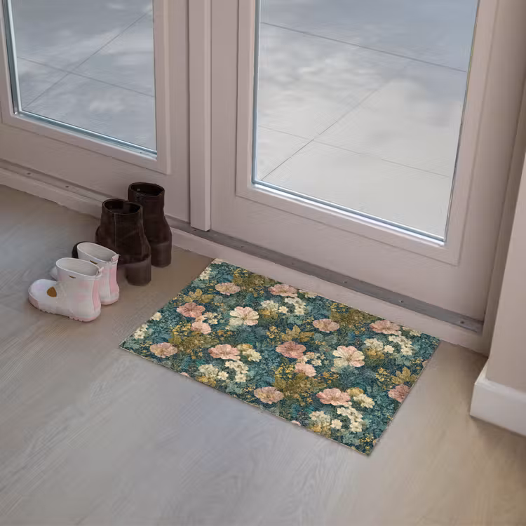 Deurmat - Wilde bloemen - Botanisch - Patroon - Roze - Romantisch — 8