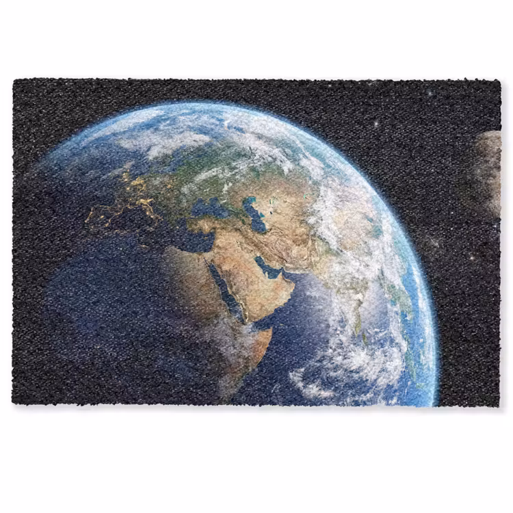 Deurmat - Aarde - Ruimte - Blauw - Groen — 1