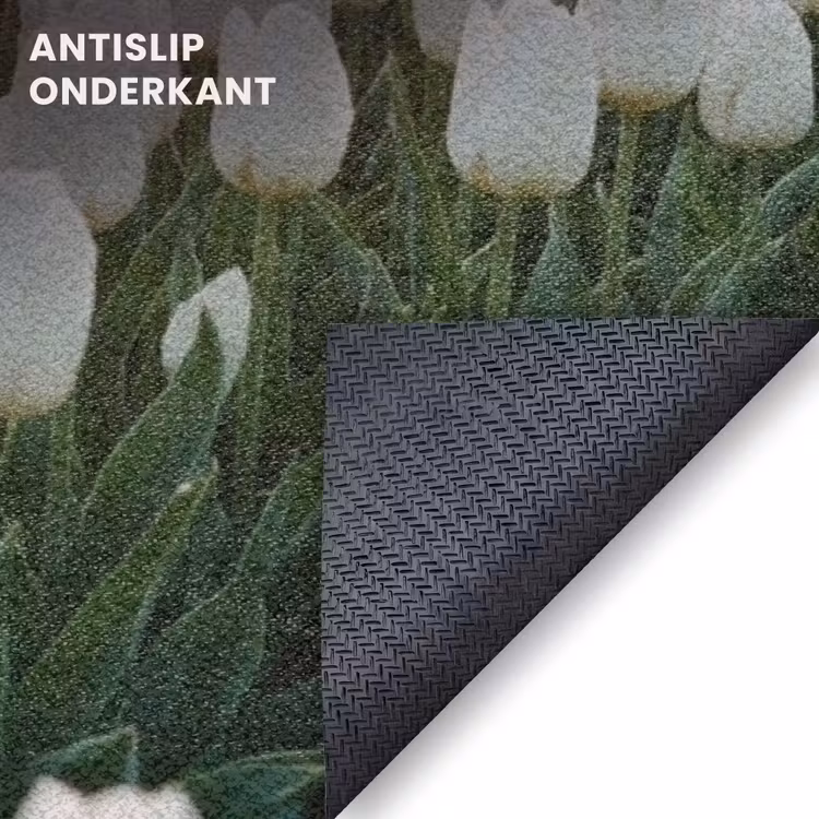 Deurmat - Tulpen - Landschap - Wit — 6