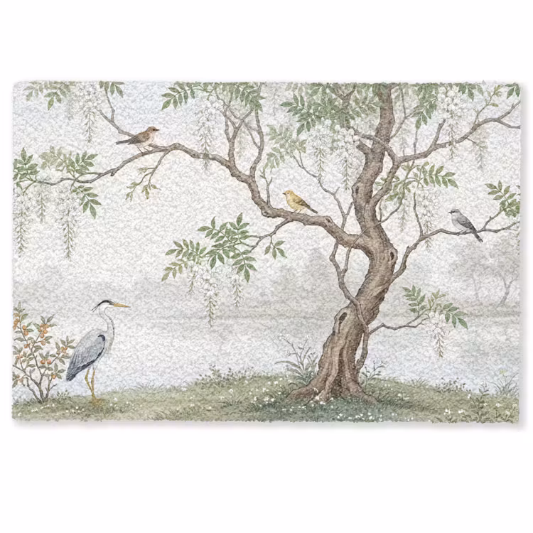 Deurmat - Reiger - Landschap - Groen — 1
