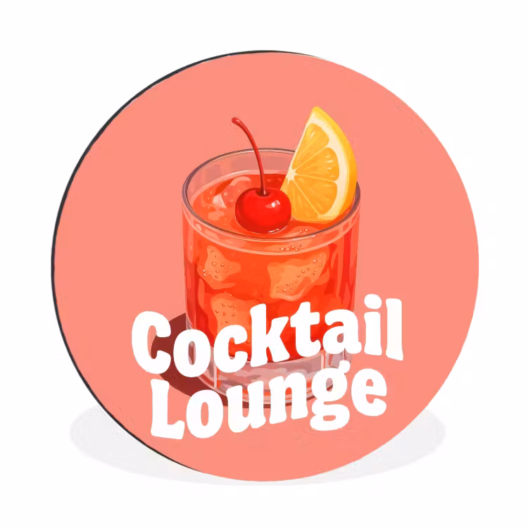 Cocktail Lounge - Glas - Koraal — 1