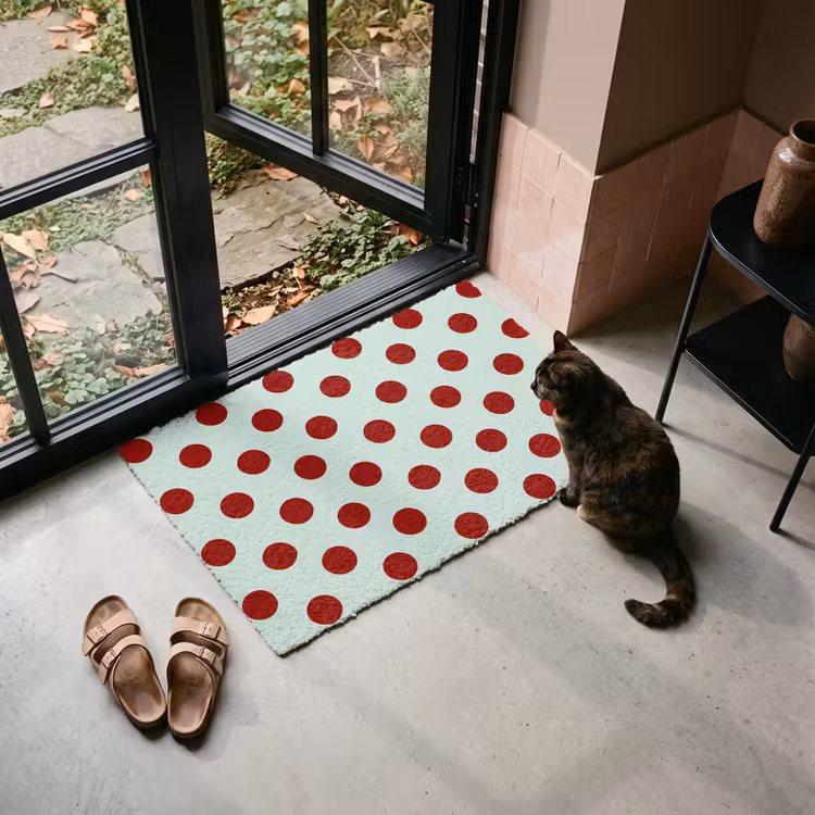 Deurmat - Polka - Dots - Rood — 2