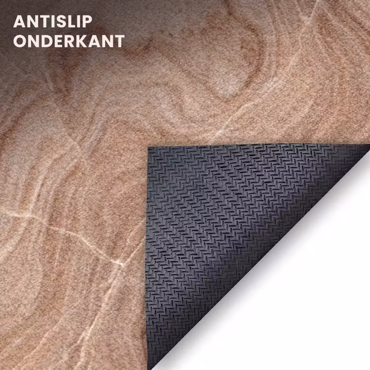 Deurmat - Textuur - Golvend - Abstract - Warm - Bruin — 6