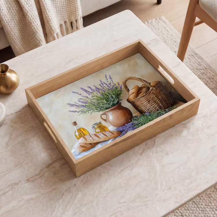 Dienblad - Lavendel - Brood - Stilleven — 2
