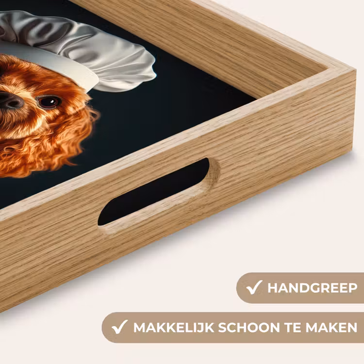 Dienblad - Bruin - Kok - Hondje — 8