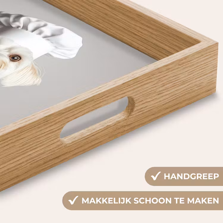 Dienblad - Hond - Wit - Kok — 8