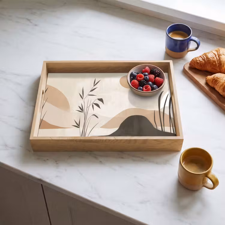 Dienblad - Japandi - Landschap - Beige — 3