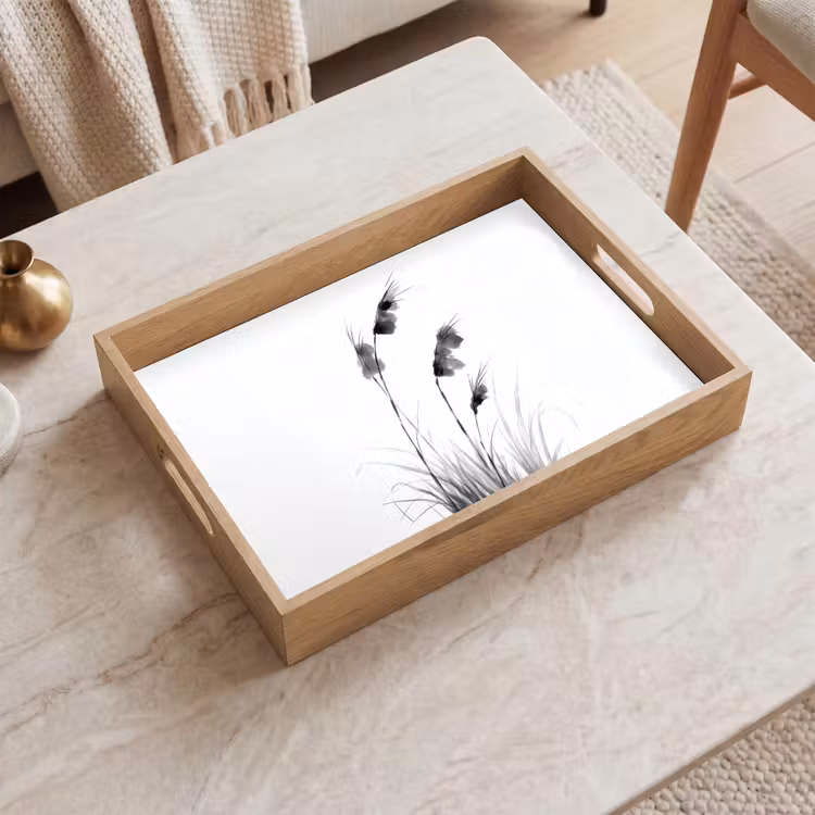 Dienblad - Minimalistisch - Stelen - Wit — 2