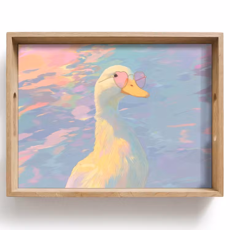 Dienblad - Eend - Zonnebril - Water — 1