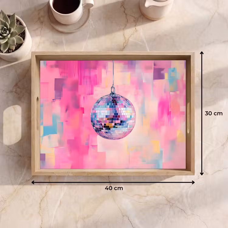 Dienblad - Discobal - Pink - Verf — 7