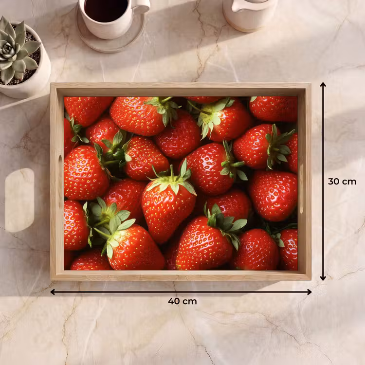Dienblad - Aardbei - Fruit - Rood — 7