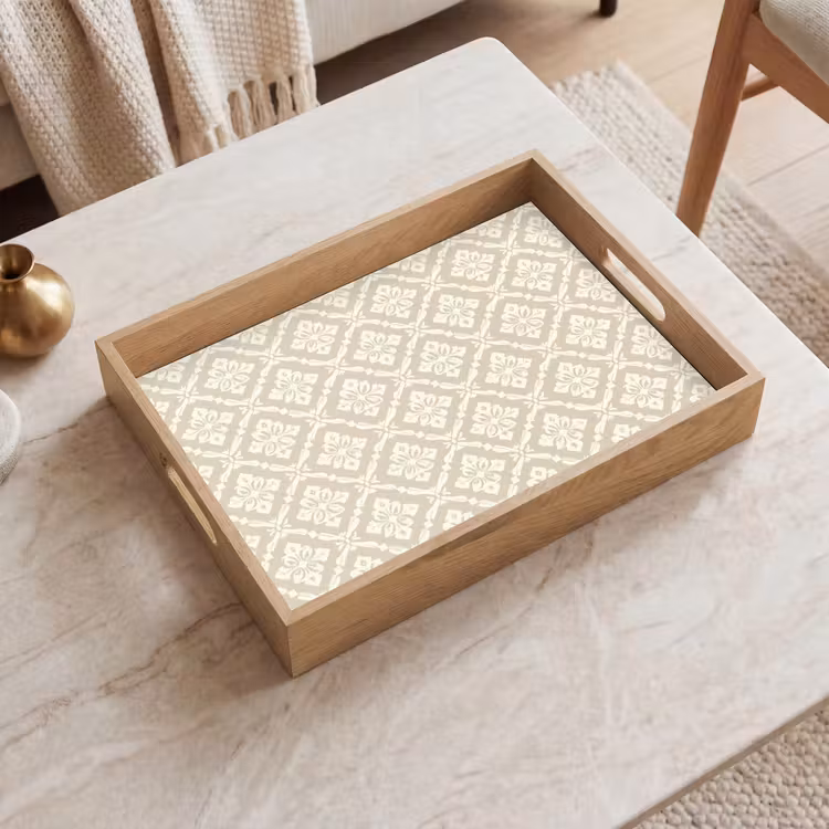 Dienblad - Floraal - Ornament - Beige — 2
