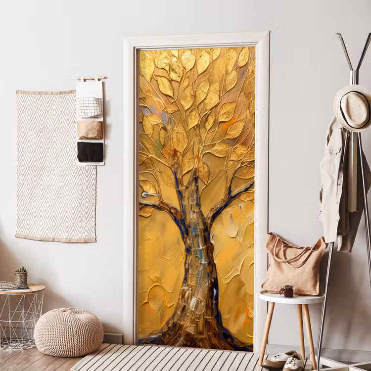 Deursticker - Goud - Boom - Abstract - Modern — 8