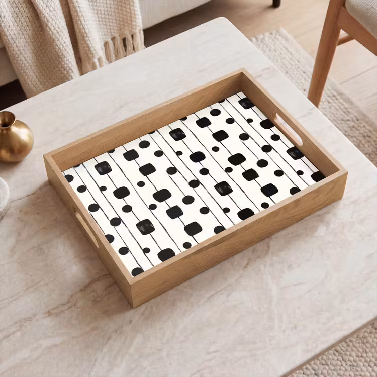 Dienblad - Grafisch - Modern - Zwart — 2