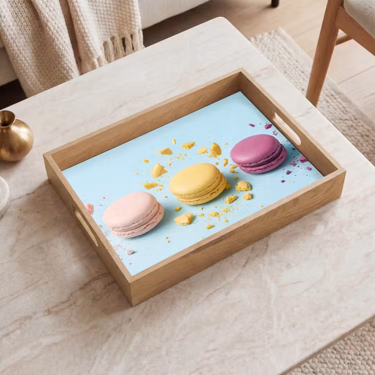 Dienblad - Macarons - Kleurrijk - Pastel — 2