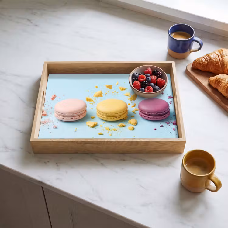 Dienblad - Macarons - Kleurrijk - Pastel — 3
