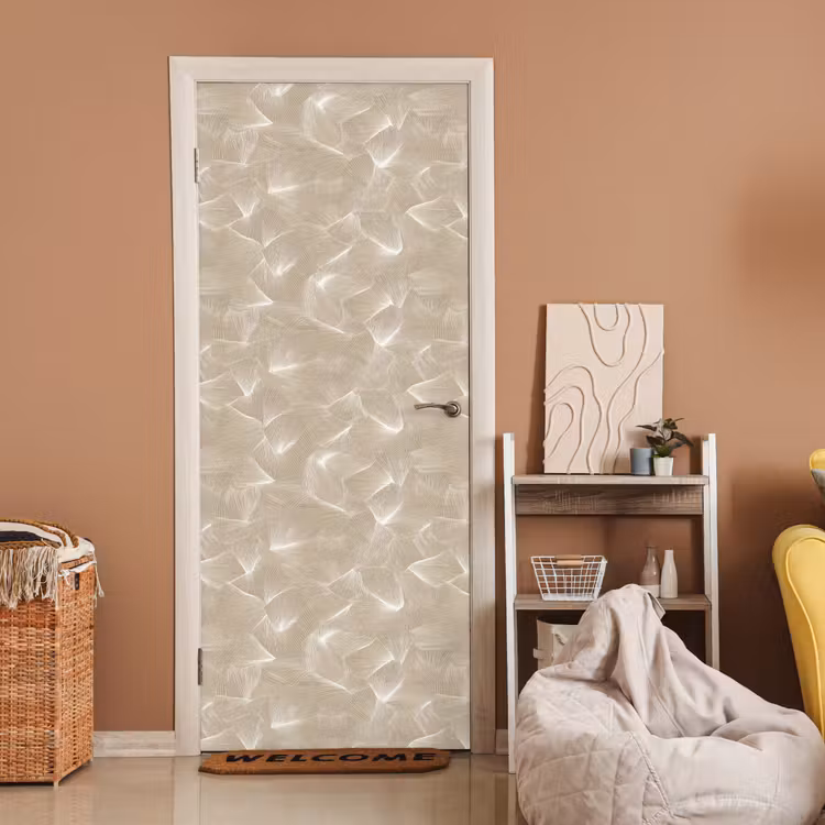Deursticker - Organisch - Textuur - Beige — 2