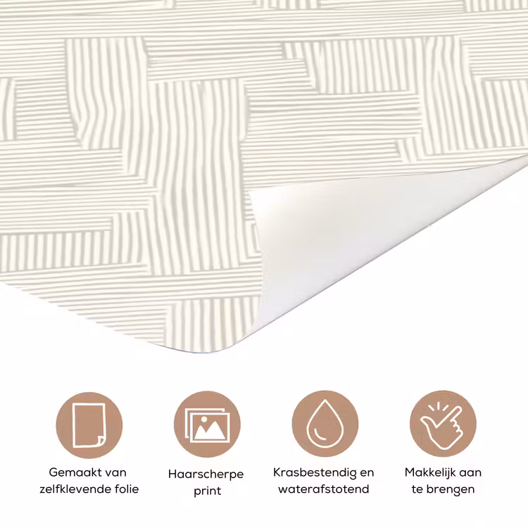 Deursticker - Textuur - Abstract - Beige — 3