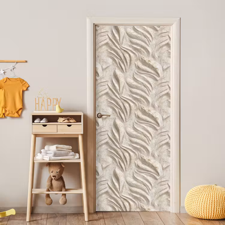 Deursticker - Textuur - Reliëf - Beige — 6