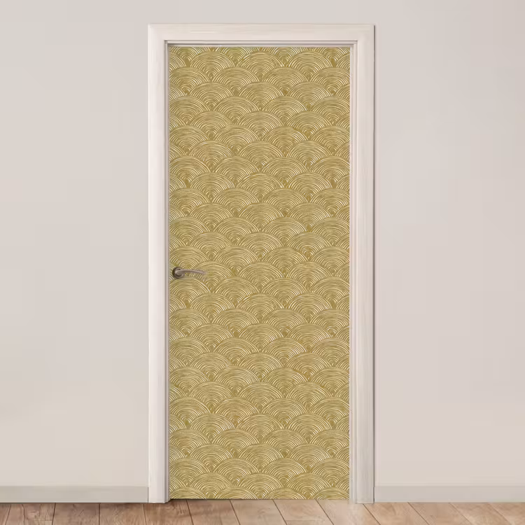Deursticker - Waaier - Geometrisch - Groen — 1