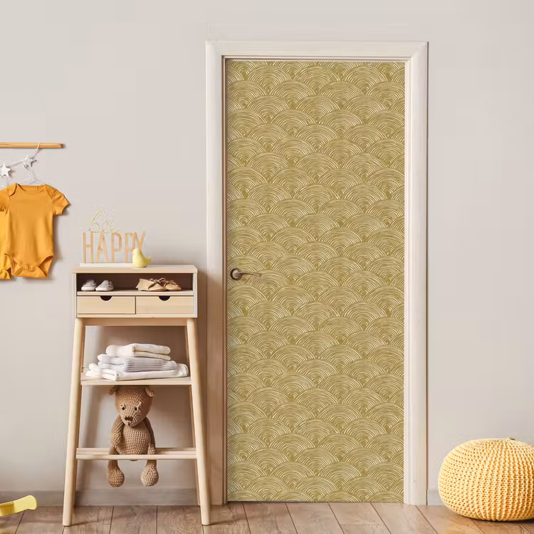 Deursticker - Waaier - Geometrisch - Groen — 6