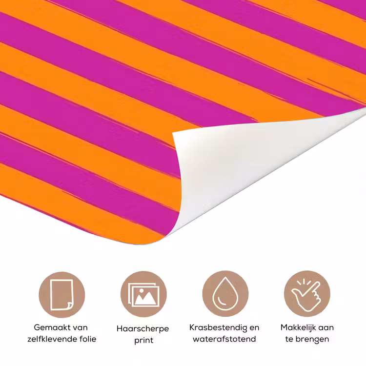Deursticker - Modern - Hello - Oranje — 3