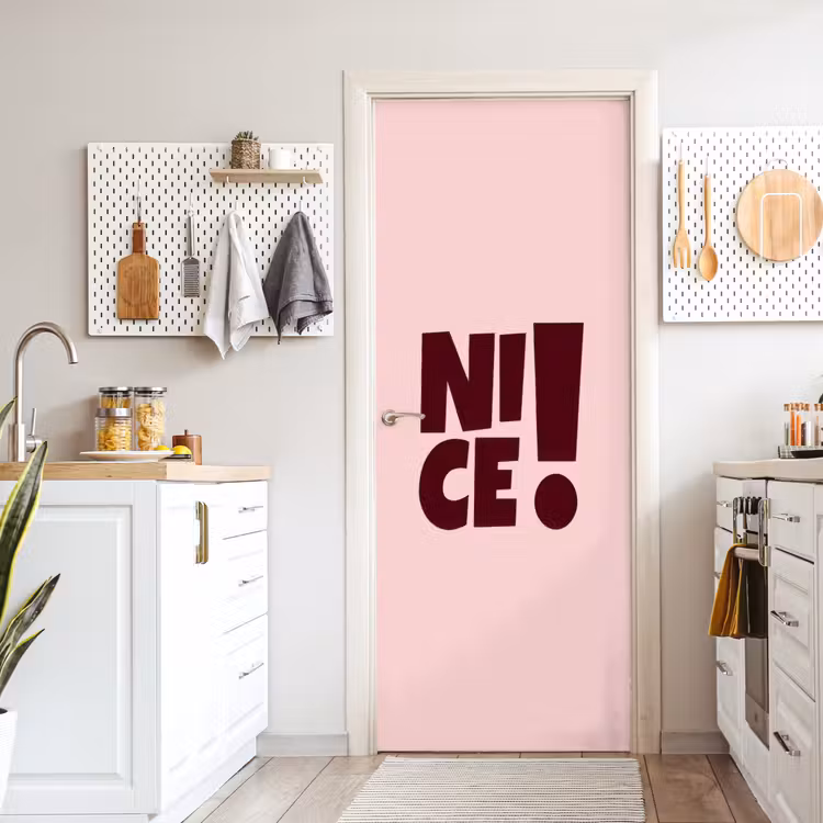 Deursticker - Nice - Uitroepteken - Roze — 7