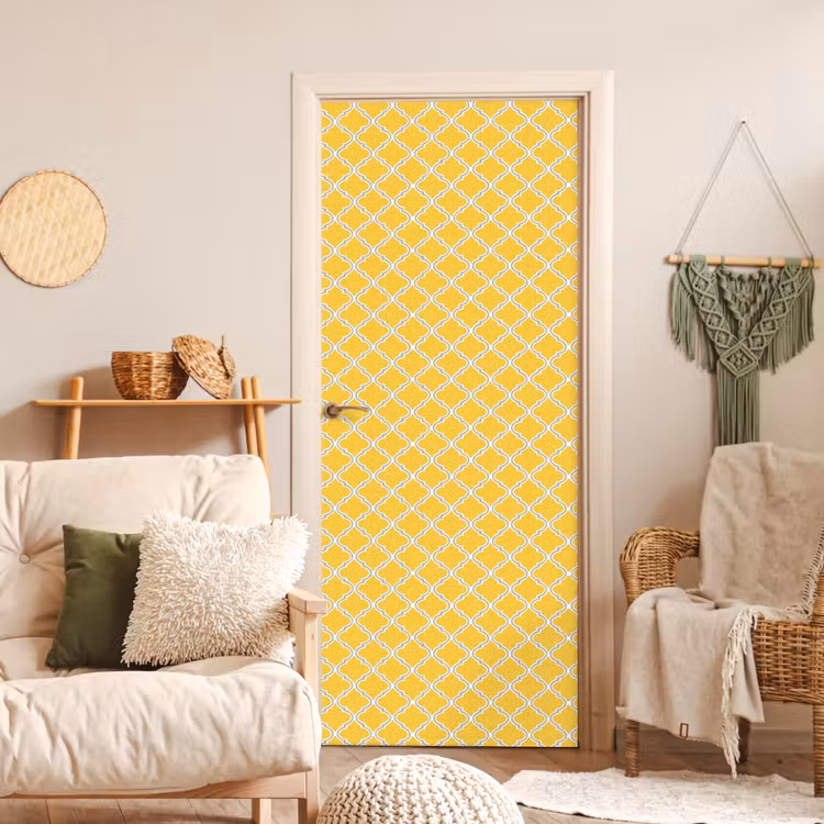 Deursticker - Lantaarn - Arabesk - Elegant - Geel — 4