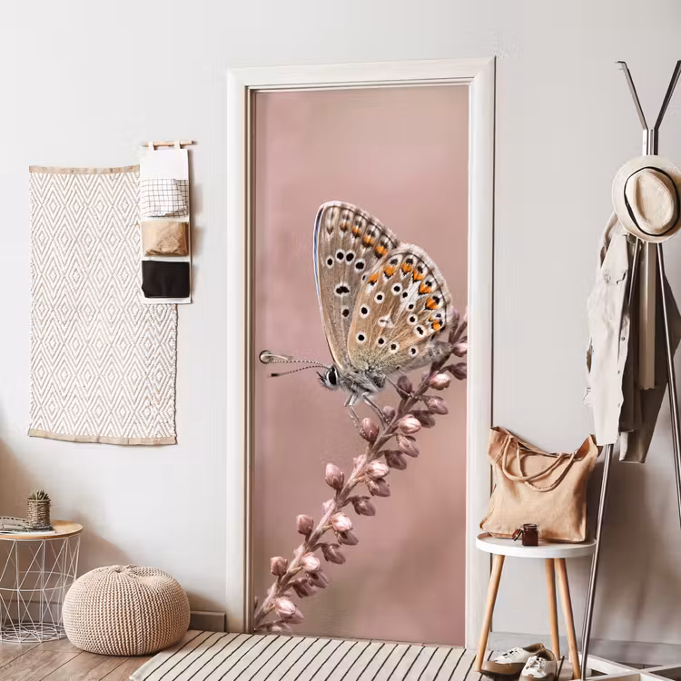 Deursticker - Lavendel - Vlinder - Paars — 8