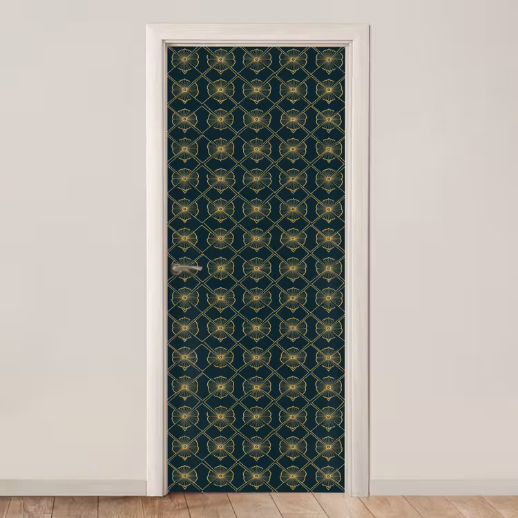 Deursticker - Geometrisch - Elegant - Groen — 1