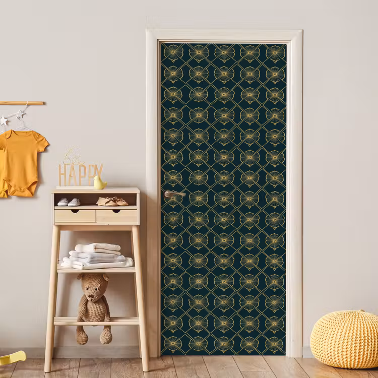 Deursticker - Geometrisch - Elegant - Groen — 6