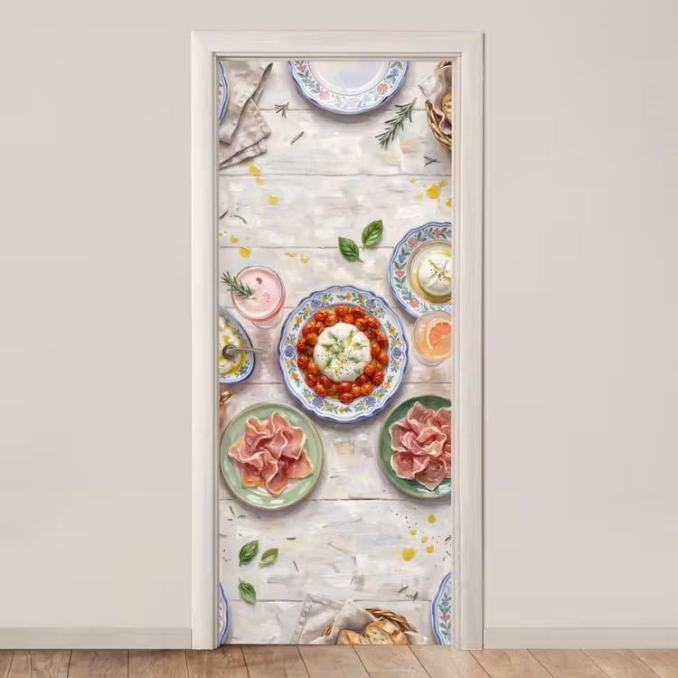 Deursticker - Eten - Tafel - Divers - Modern — 1