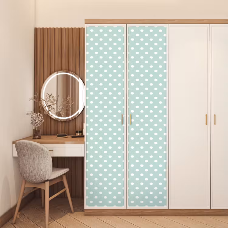 Deursticker - Klassiek - Polka - Groen — 5