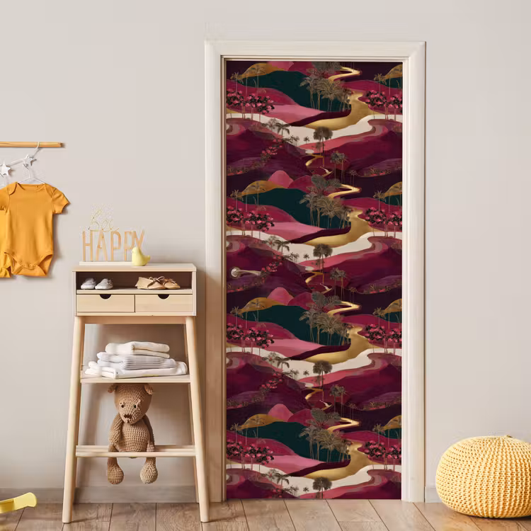 Deursticker - Magisch - Palmbomen - Goud — 6