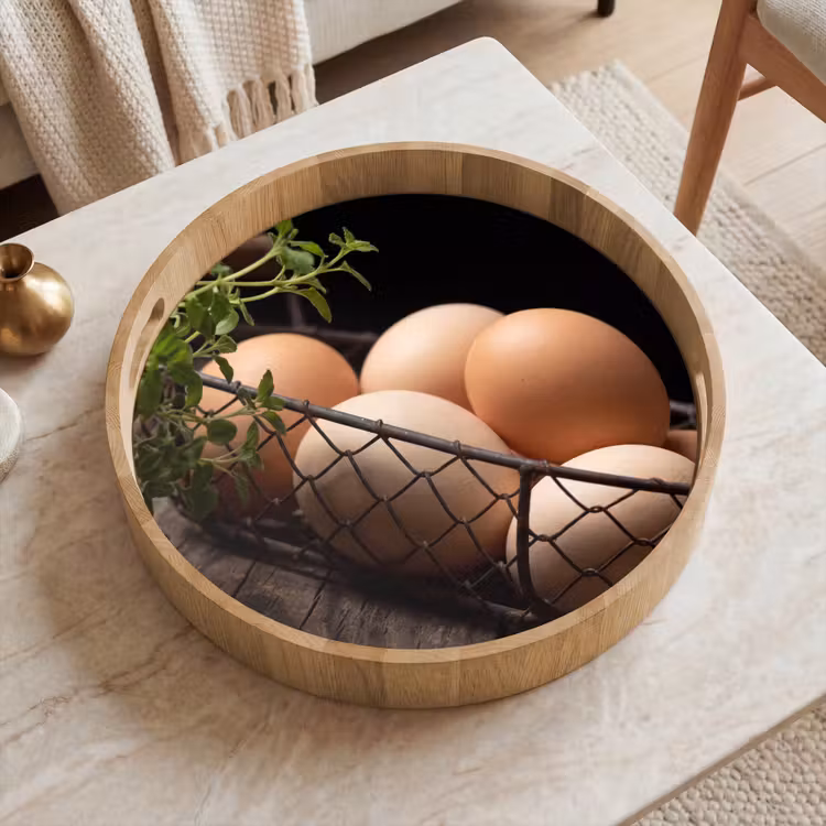 Dienblad - Eieren - Mand - Eten — 2