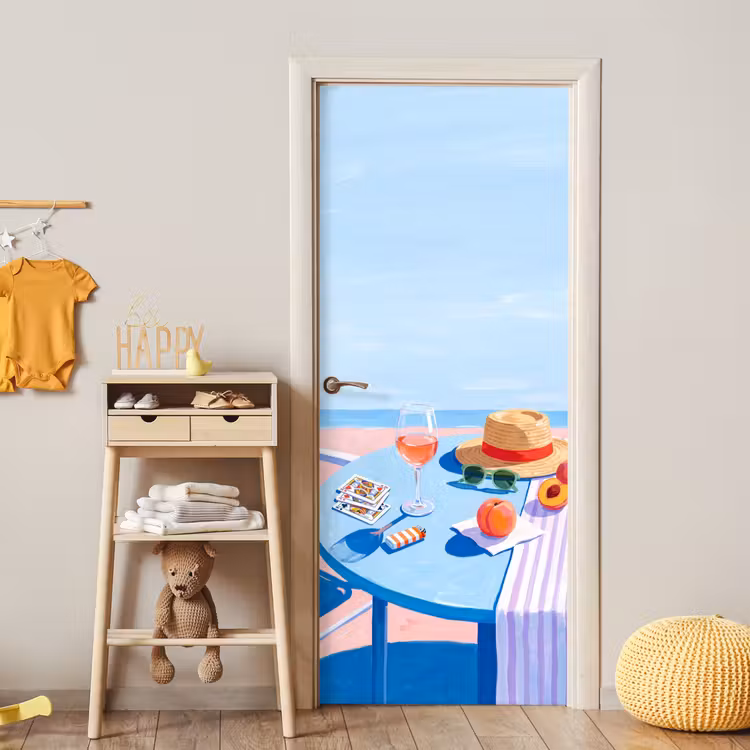 Deursticker - Strand - Picknick - Zomer — 6