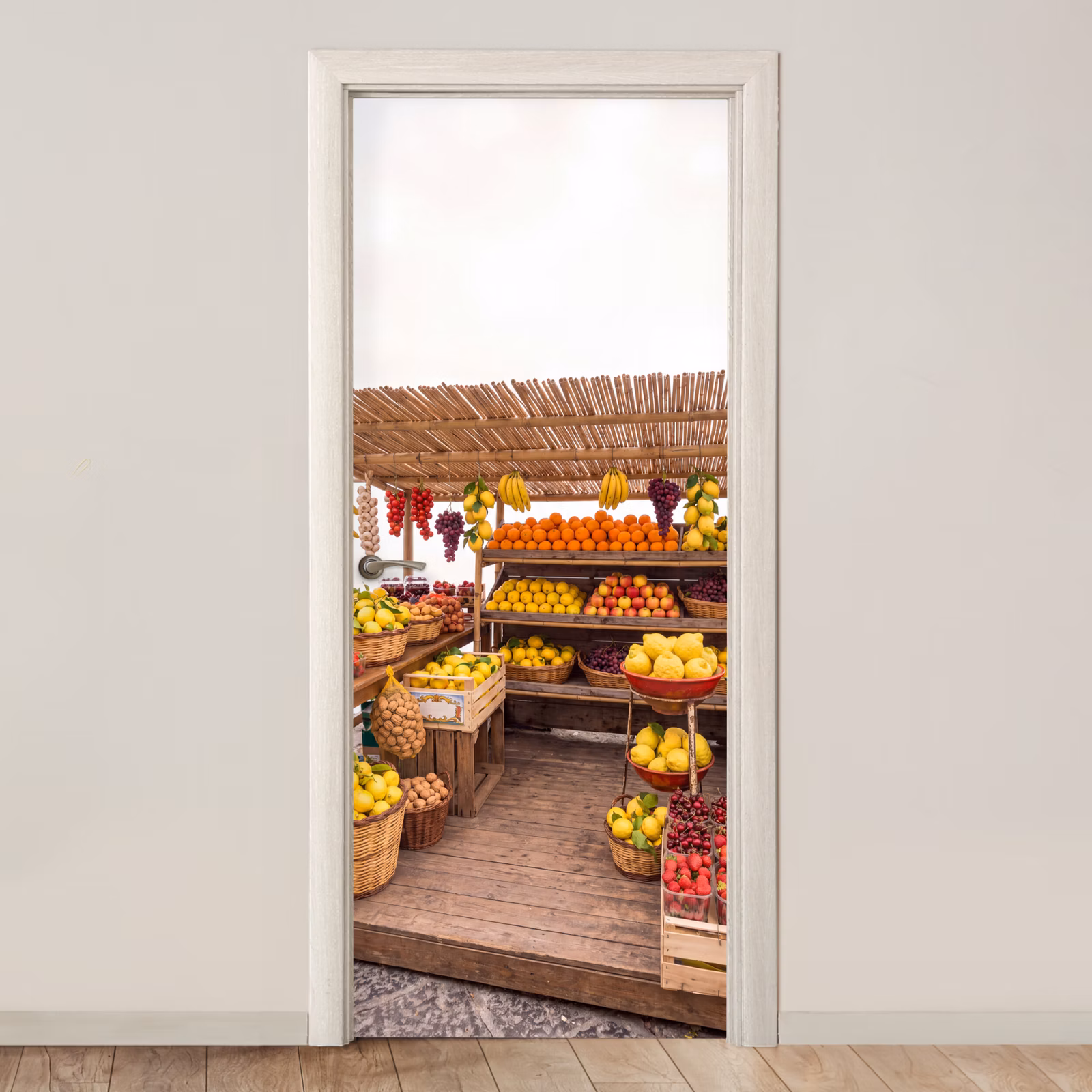 Deursticker - Marktkraam - Fruit - Vers — 1