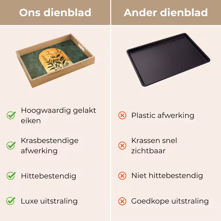 Dienblad - Plant - Bloemen - Wit — 9