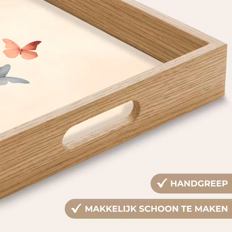 Dienblad - Vlinders - Minimalistisch - Roze — 8