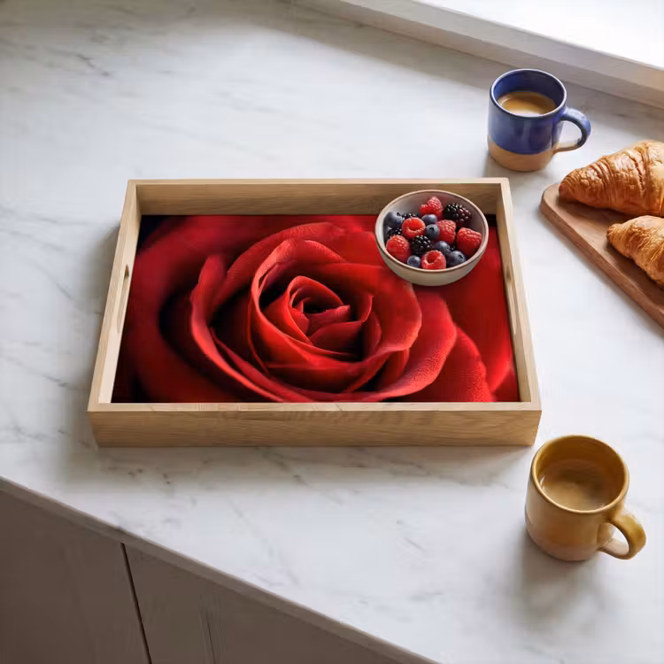 Dienblad - Rood - Roos - Romantisch — 3