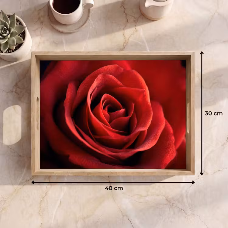 Dienblad - Rood - Roos - Romantisch — 7