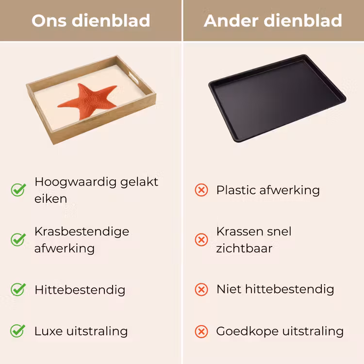 Dienblad - Zeester - Bobbels - Rood — 9