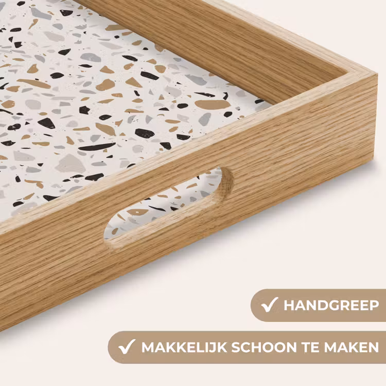 Dienblad - Terrazzo - Patroon - Staal — 8