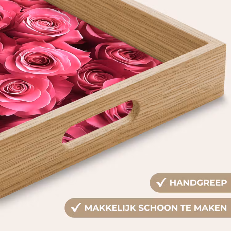 Dienblad - Rozen - Pink - Bloem — 8
