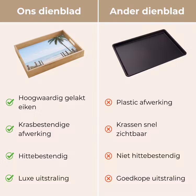 Dienblad - Palmbomen - Pad - Horizon — 9